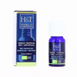 Huile essentielle Basilic Bio - 10 ml - Herbes et Traditions