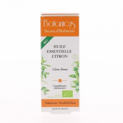 Huile essentielle Citron Bio - 10 ml - Botanicus