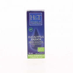 Huile essentielle Eucalyptus Radiata Bio - Flacon gouttes 10 ml - Herbes et Traditions