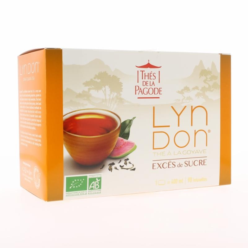 Thé Grand Cru Régulation des Sucres Lyn Don Thé Goyave Grand modèle - 90 Sachets - Thés de la Pagode Thé Grand Cru Régulation des Sucres Lyn Don Thé Goyave Grand modèle - 90 Sachets - Thés de la Pagode