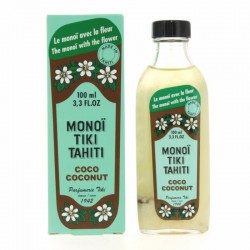 Monoi tiaré tahiti  coco flacon 100   ml Parfumerie Tiki