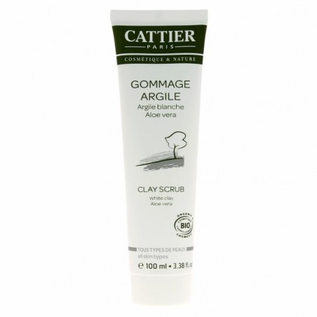 Gommage Argile Blanche Aloe Vera - 400 g - Cattier