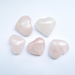Cœur QUARTZ ROSE 17/ 25mm