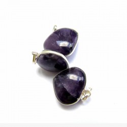 Pendentif Coeur AMETHYSTE 1 cm