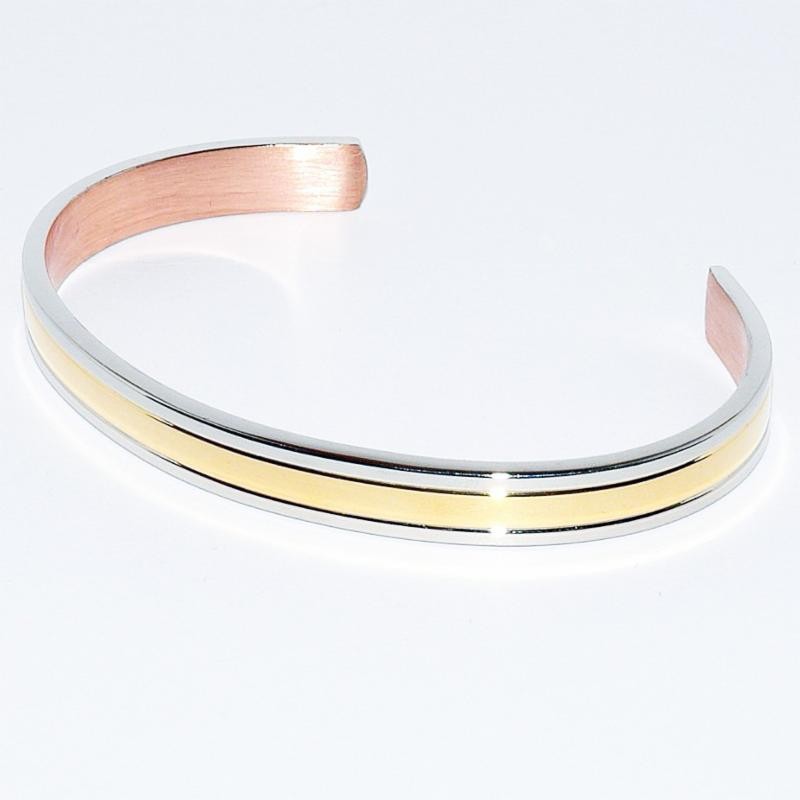 Bracelet cuivre CUMIN sans aimants, intérieur cuivre - Magnétique Vibration Bracelet cuivre CUMIN sans aimants, intérieur cuivre - Magnétique Vibration
