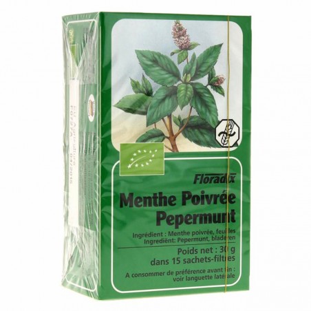 Tisane Menthe Poivrée Bio - 15 Sachets - Salus