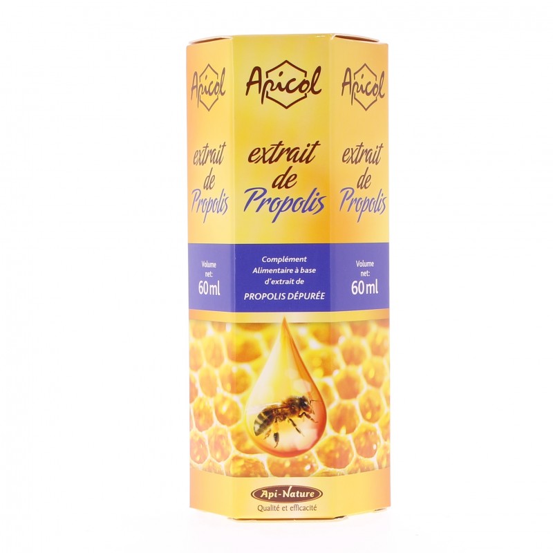 Extrait de propolis - 60 ml - Apicol Extrait de propolis - 60 ml - Apicol