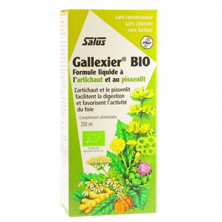 Gallexier Bio - Artichaut et Pissenlit - Flacon 250 ml - Salus