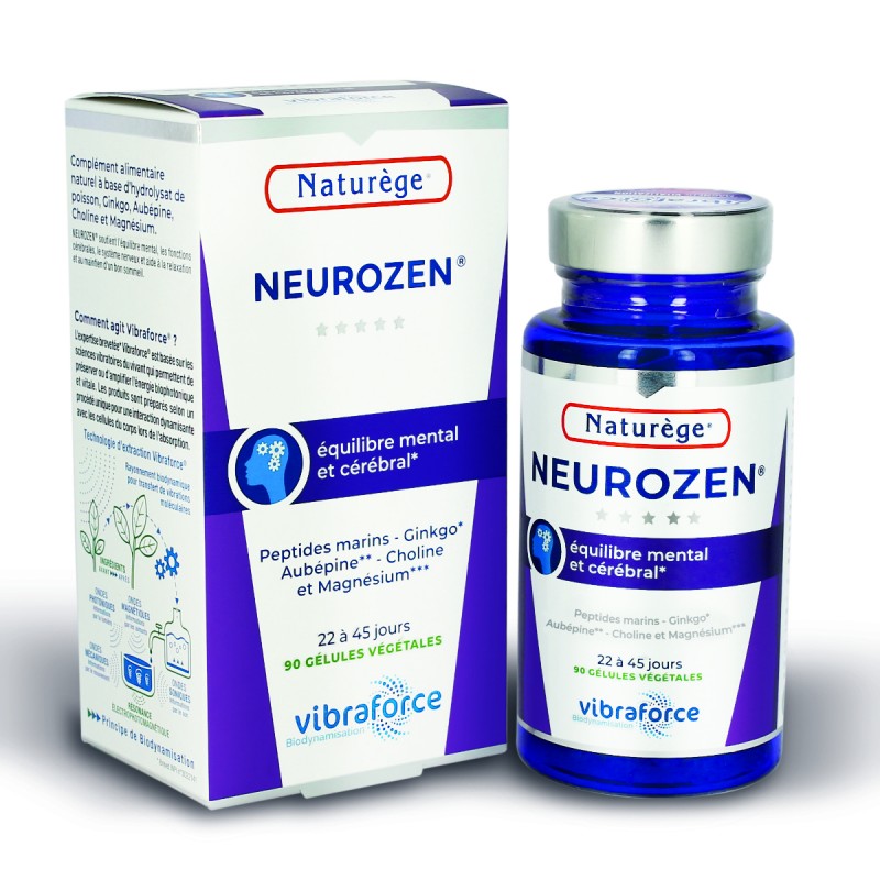 Neurozen Relax & Zen Bonne Humeur Naturège VIBRA - 90 gélules - Naturège Laboratoire Neurozen Relax & Zen Bonne Humeur Naturège VIBRA - 90 gélules - Naturège Laboratoire