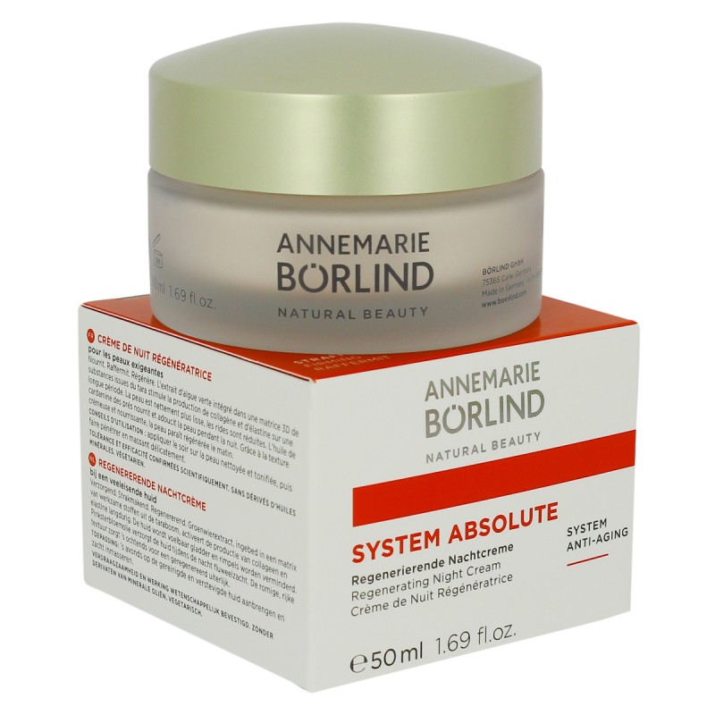 System Absolute Crème nuit Peau Mature - 50 ml - AnneMarie Borlind System Absolute Crème nuit Peau Mature - 50 ml - AnneMarie Borlind