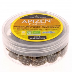 Apizen pastilles Bio au miel Propolis & plantes - 50g - Trésors des Abeilles