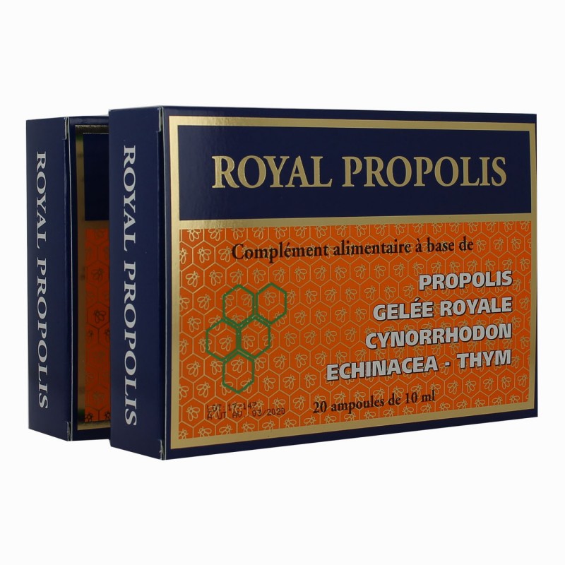 Royal Propolis 2 boites 20 ampoules Royal Propolis 2 boites 20 ampoules