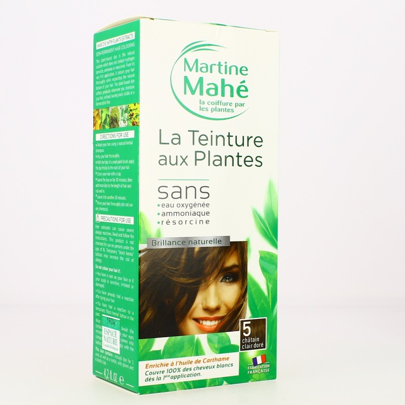 Martine Mahé-teinture N°5 Chatain Clair Doré Martine Mahé-teinture N°5 Chatain Clair Doré